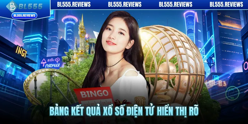 Bảng kết quả xổ số điện tử hiển thị rõ